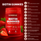 Kreenz Biotin Gummies for Hair, Skin & Nails | Strawberry Flavour | 60 Gummies