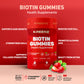 Kreenz Biotin Gummies for Hair, Skin & Nails | Strawberry Flavour | 60 Gummies