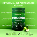 Kreenz Metabolism Support Gummies | Apple Cider Vinegar & Green Tea | 60 Gummies
