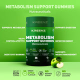 Kreenz Metabolism Support Gummies | Apple Cider Vinegar & Green Tea | 60 Gummies
