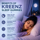 Kreenz Sleep Gummies with Melatonin | Calm & Relax Support | Mixed Berry | 60 Gummies